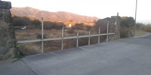 Antes: Caños despintados y oxidados