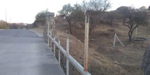 Antes: Caños despintados y oxidados